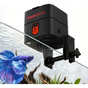 AQUASMITH Mini Automatic Fish Feeder for Aquarium, 30 mL Small Auto Fish Feeder for for Small Tank, Ideal for 1/2/5/10 Gallon Betta Tank, Small Fish in Saudi Arabia