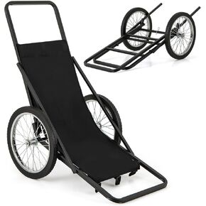 Goplus® Folding Deer Game Cart Larger Capacity 500lbs Hauler Utility Gear Dolly Cart Hunting Accessories in Kuwait