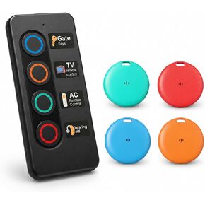 VODESON Key Finder TV Remote Control Finder، لا حاجة إلى هاتف ذكي سهل الاستخدام مناسب لجهاز تحديد موقع RF 80 ديسيبل لكبار السن، مكتشف المفاتيح يصدر ضوضاء سلسلة المفاتيح / مكتشف المحفظة in Kuwait