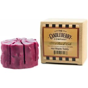 Candleberry Hot Maple Toddy Scented Candle Melts | Highly Scented Soy Blend Wax Melts for Candle Warmers | Maple Honey Tart Wax Melts | Cake Shaped Wax Melts Made in USA | 30hour Burn Time in Kuwait