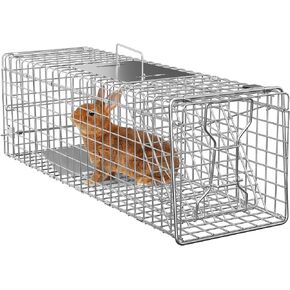 ZENY Live Animal Trap Cage Steel Cage Catch Release Humane Rodent Cage for Small Live Rat Squirrel Raccoon and Similar-Sized Animals, 24inch in Saudi Arabia