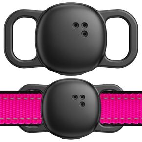 DDJ 2-Pack Cat Collar Case for Life360 Tile Sticker (Smallest Tracker)–NOT for Tile Mate/Pro–Silicone Protective Holder for Dog/Pet Collar, Ultra Durable, Easy Installation, Lightweight, Black in Kuwait