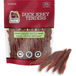 Country Kitchen Duck Jerky Tender Dog Treats, High Protein, 16 oz in Kuwait