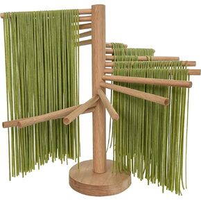 Pasta Drying Rack Bamboo Noodle Spaghetti Dryer Stand-16 Arms in Kuwait
