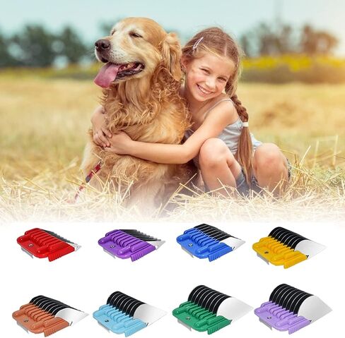 Dog Stainless Steel 8 Color Comb Compatible with andis oster A5 wahl km10 in Kuwait
