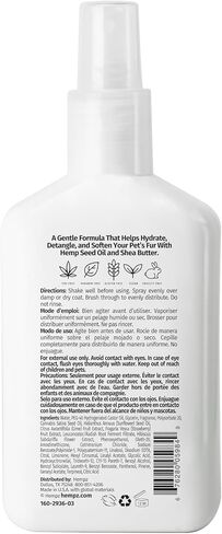 Hempz Dog Detangling Spray, Refreshing Scent, Strawberry & Limeade, 8.5 OZ in Saudi Arabia