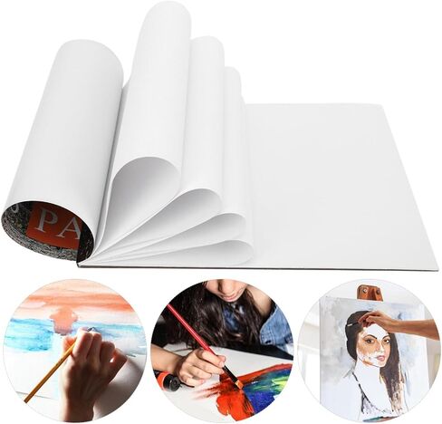 Oil Painting Paper Pad Cotton Canvas 297x210mm 20 Sheets Tear Off for Artists Beginners Art Supplies in Kuwait