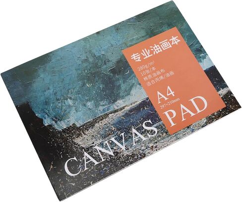 Oil Painting Paper Pad Cotton Canvas 297x210mm 20 Sheets Tear Off for Artists Beginners Art Supplies in Kuwait