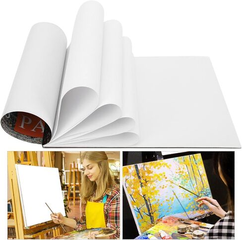 Oil Painting Paper Pad Cotton Canvas 297x210mm 20 Sheets Tear Off for Artists Beginners Art Supplies in Kuwait