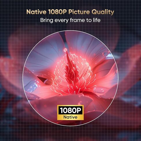 احدث ترقية 7500 لومن ميني جهاز عرض للافلام الخارجية، شاشة FHD 1080P 170 انش، تدعم بلاي ستيشن 4، تي في ستيك، الهاتف الذكي، USB، بطاقة SD in Kuwait