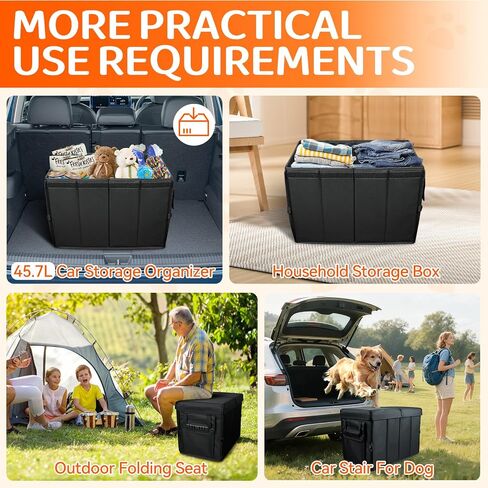 Car Seat Extender for Dogs, Backseat Extender for Large Dog up to 180 LBS, Foldable Back or Front Seat Extender for Most Cars Car Organizer Gap Filler in Kuwait