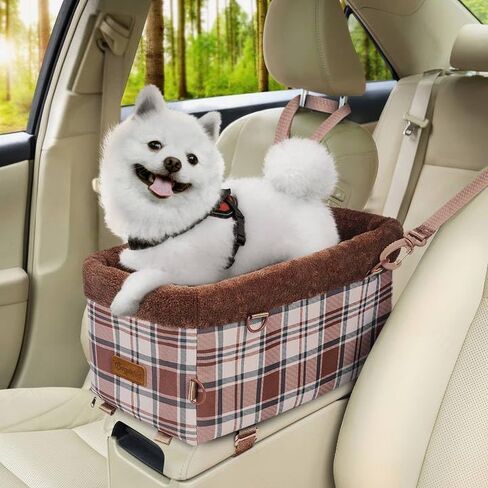 BurgeonNest Center Console Dog Car Seat for Small Dogs up to 9 lbs, Grey in Saudi Arabia