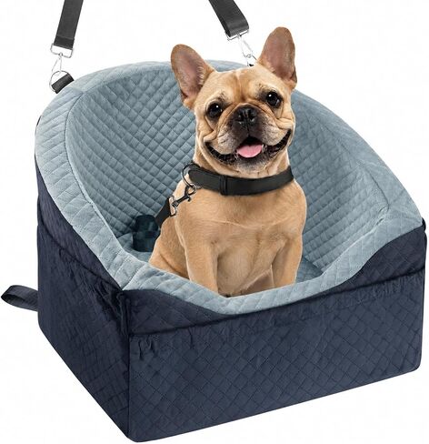 Vivifying Dog Car Seat for Small Dogs, Pet Booster Bed up to 25 lb, Black in Saudi Arabia