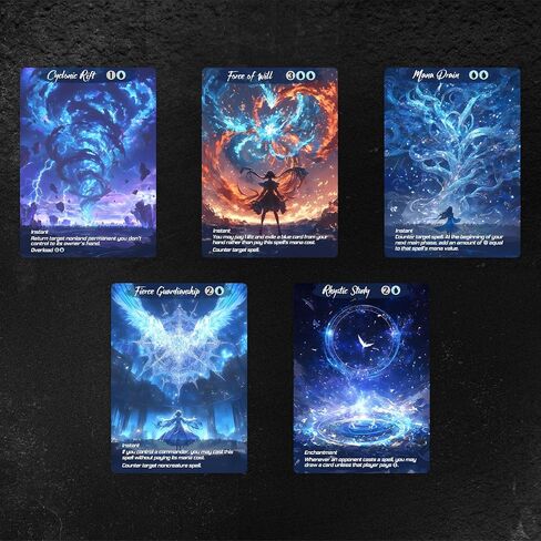 Proxy Cards for MTG, Alternative Custom Art DIY Cards, Blue Spell, Normal in Saudi Arabia