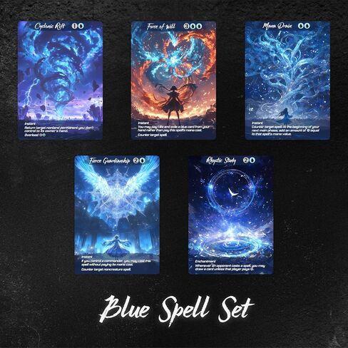 Proxy Cards for MTG, Alternative Custom Art DIY Cards, Blue Spell, Normal in Saudi Arabia