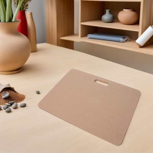 Wooden Pottery Wedging Board with Handle, Reversible 12x18 in Saudi Arabia