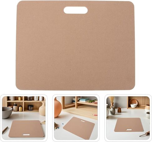 Wooden Pottery Wedging Board with Handle, Reversible 12x18 in Saudi Arabia