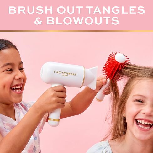FAO Schwarz Pampered Play Hair Stylist Set, 7-Piece Pretend Accessory Kit in Kuwait