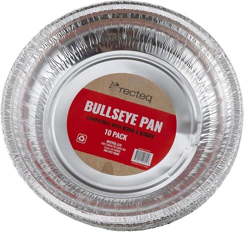recteq Bullseye Drip Pan Liners (10 Pack), Disposable Aluminum Grease Tray Liners for Bullseye Pellet Grills, Heavy-Duty Grill Drip Pan Inserts for Easy Cleanup & Maintenance in Saudi Arabia