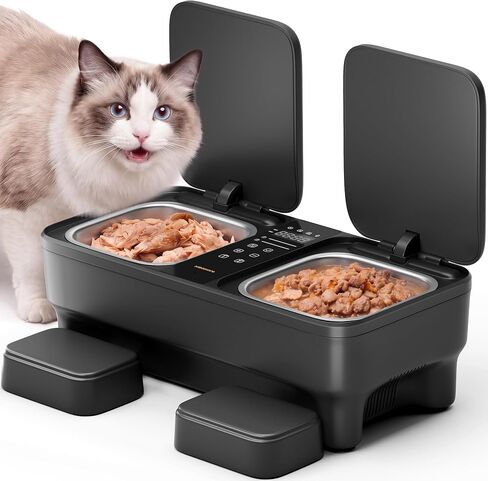 Meowant Automatic Wet Food Cat Feeder, Semiconductor Cooling & Pre-Heating in Kuwait