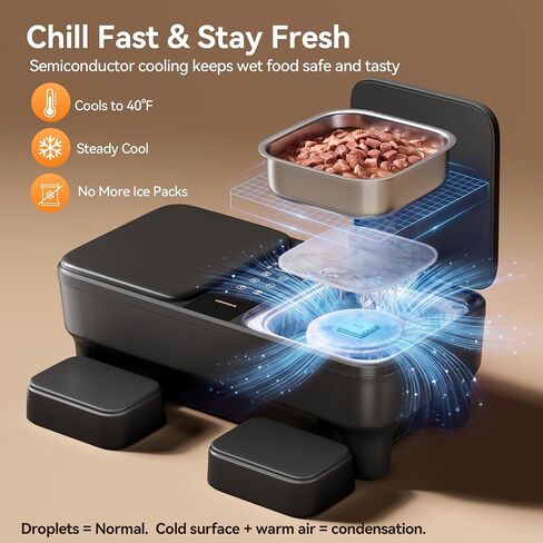 Meowant Automatic Wet Food Cat Feeder, Semiconductor Cooling & Pre-Heating in Kuwait