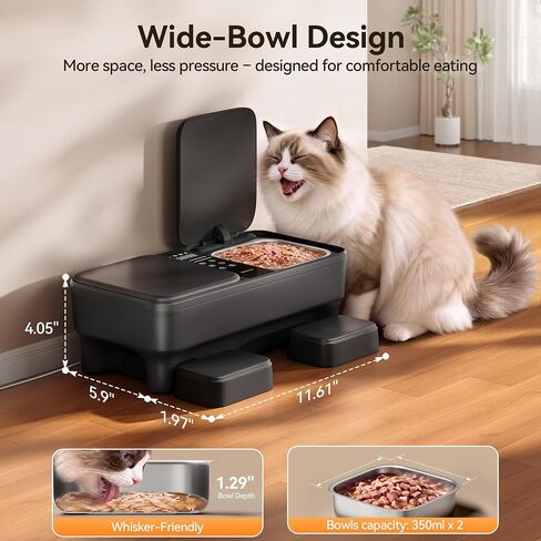 Meowant Automatic Wet Food Cat Feeder, Semiconductor Cooling & Pre-Heating in Kuwait