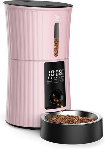Petory Timed Automatic Cat Feeder - 4L Dry Food Dispenser for Cats and Dogs in Saudi Arabia