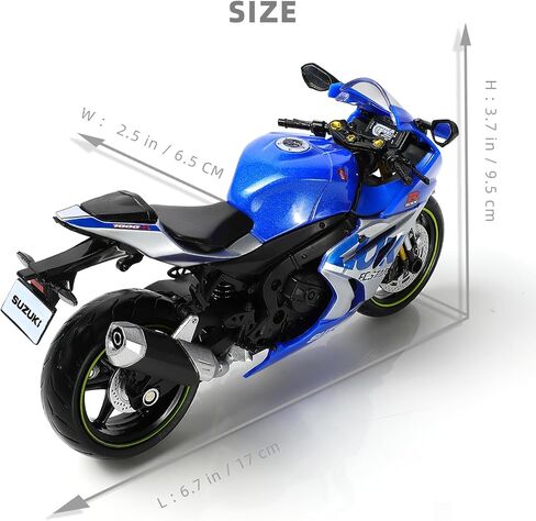 1:12 Die-cast Motorcycle Compatible for Suzuki GSX R1000R in Saudi Arabia