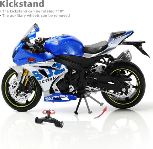 1:12 Die-cast Motorcycle Compatible for Suzuki GSX R1000R in Saudi Arabia