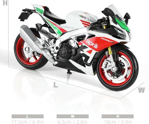 1:12 Die-cast Motorcycle Compatible for Aprilia RSV4 RR1000 in Saudi Arabia