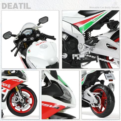 1:12 Die-cast Motorcycle Compatible for Aprilia RSV4 RR1000 in Saudi Arabia