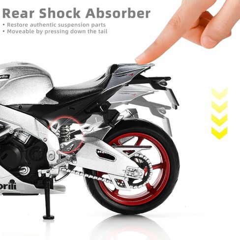1:12 Die-cast Motorcycle Compatible for Aprilia RSV4 RR1000 in Saudi Arabia