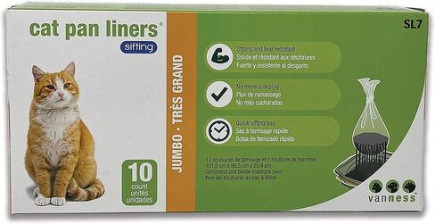 Van Ness Extra Giant Sifting Cat Pan Liners, 10-Count (225040) in Kuwait