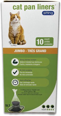 Van Ness Extra Giant Sifting Cat Pan Liners, 10-Count (225040) in Kuwait