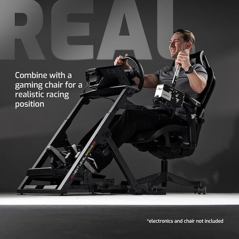 حامل عجلة السباق من المستوى التالي 2.0. حامل عجلة القيادة لـ Thrustmaster وFanatec وmoza Racing على أجهزة الكمبيوتر وأجهزة ألعاب الفيديو. قابلة للترقية إلى قمرة القيادة الكاملة مع وظيفة GTSeat الإضافية (غير متضمنة) in Kuwait