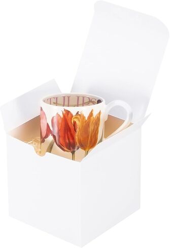 UnicoPak 10 Pack 5x5x5 Gift Boxes, Sturdy Small White Gift Boxes with Lids, Ornaments, Candles, Mugs, Easy Pop-up Assembly, Ideal for Birthday Christmas Party Business in Kuwait