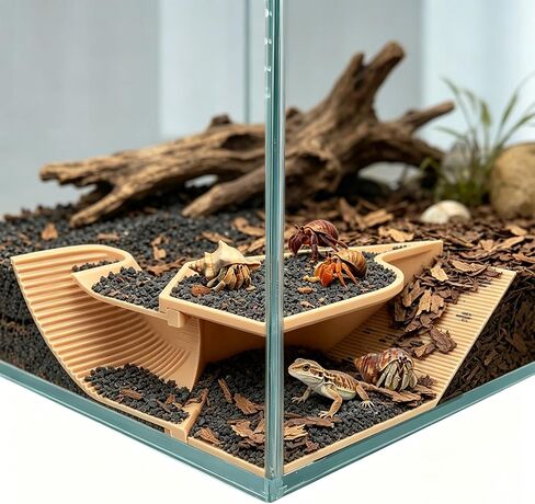 Hermit Crab Hideout & Reptile Hide, Leopard Gecko Tank Accessories in Saudi Arabia