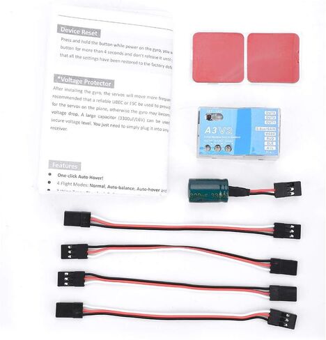 RC Flight Controller, F50A 3 Axle Gyro A3 V2 Flight Controller System, One Key Auto Hover, Multi Mode, HV Support for RC Fixed-Wing Airplane in Kuwait