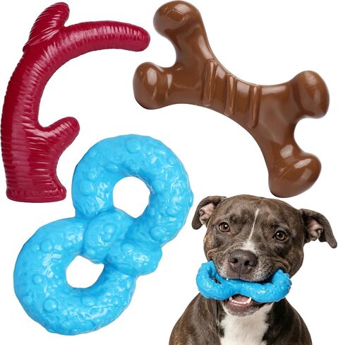 Aipper Dog Puppy Toys 20 Pack, Puppy Chew Toys for Fun and Teeth Cleaning, Plush Squeaky Toys, Dog Treat Dispenser Ball, Tug of War Toys, Puppy Teething Toys, Dog Rope Toys for Medium to Small Dogs in Kuwait