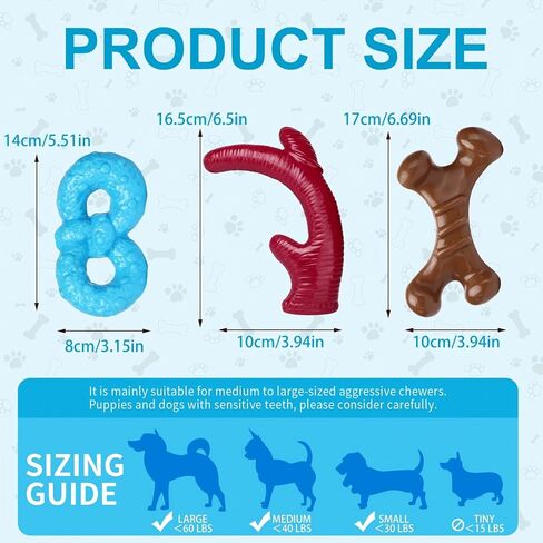 Aipper Dog Puppy Toys 20 Pack, Puppy Chew Toys for Fun and Teeth Cleaning, Plush Squeaky Toys, Dog Treat Dispenser Ball, Tug of War Toys, Puppy Teething Toys, Dog Rope Toys for Medium to Small Dogs in Kuwait