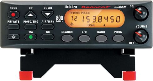 Uniden BC355N 300-Channel Base/Mobile Scanner، التقاط المكالمات القريبة، نطاقات البحث المبرمجة مسبقًا، NOAA للطقس، الطيران، البحرية، السكك الحديدية، NASCAR، وخدمات الطوارئ "غير الرقمية" in Kuwait
