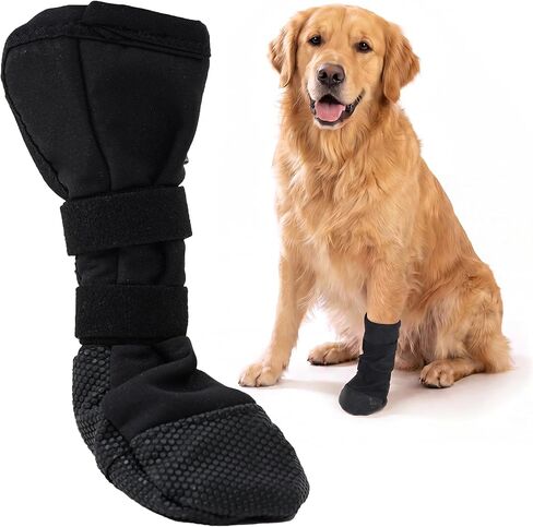 Large Dog Boot for Paw Wound Recovery, Non-Slip Dog Shoes for Injured Paws in Saudi Arabia