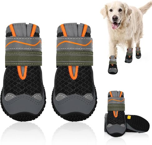 SlowTon Dog Shoes for Large Small Medium Dogs - Breathable Dog Boots in Saudi Arabia