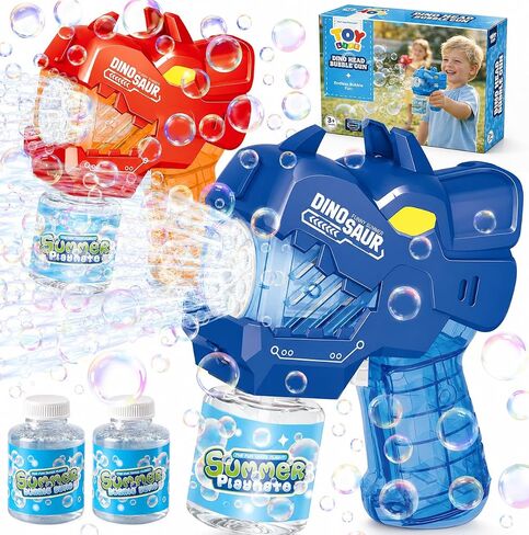 TOY Life 3-Pack Automatic Bubble Gun Blaster for Kids Outdoor Play in Kuwait