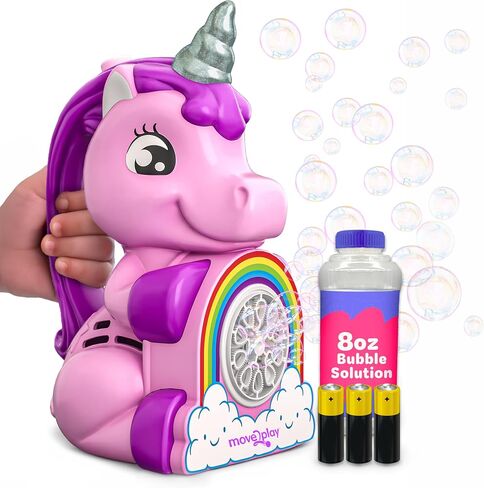 Move2Play Halloween Bubble Blower | Bubble Machine for Kids & Toddlers | Light-Up Halloween Decor & Outdoor Decorations | Indoor & Outdoor Party Toy | Gift for Boys & Girls Ages 1, 2, 3, 4, 5+ in Saudi Arabia
