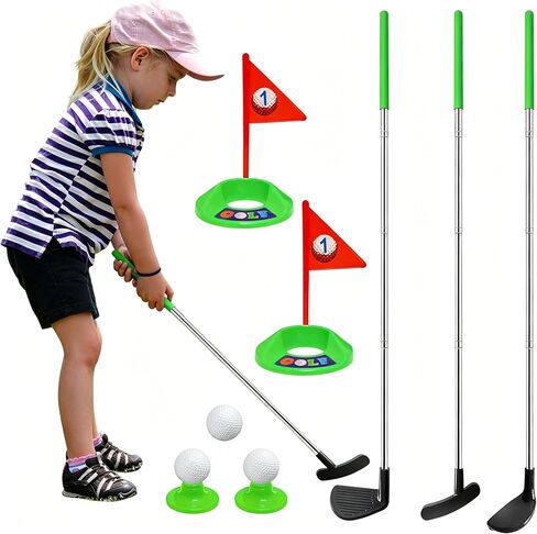 Toddlers Golf Clubs Set,Retractable Golf Clubs Toys for Kids in Saudi Arabia
