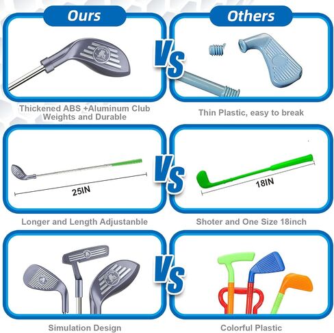 Golf Clubs Set Kids Golf Game Toys Birthday for Kids Aged 3+ in Kuwait