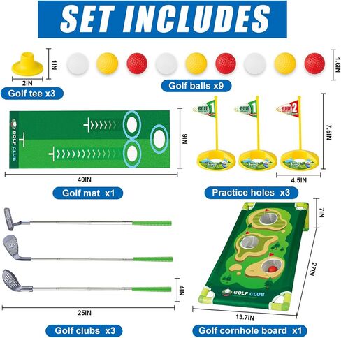 Golf Clubs Set Kids Golf Game Toys Birthday for Kids Aged 3+ in Kuwait