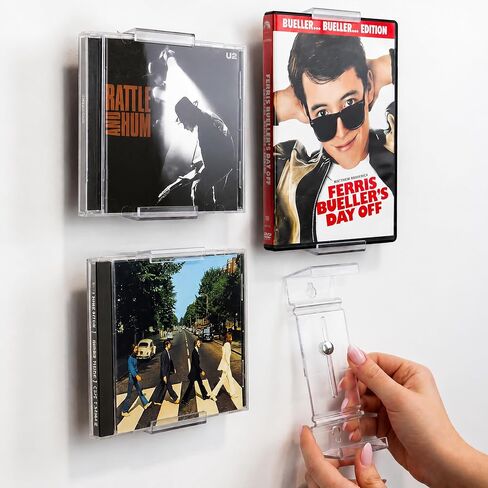 CollectorMount CD Mount 1 Pack, Shelf Stand and Wall Mount Display, Invisible and Adjustable in Kuwait