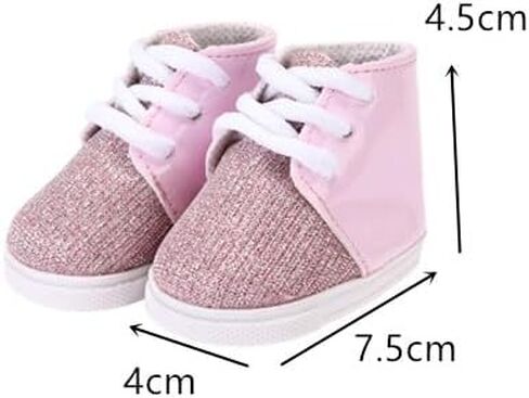 8 Pair Doll Shoes Fits 18 Inch American Doll Accessoires in Saudi Arabia